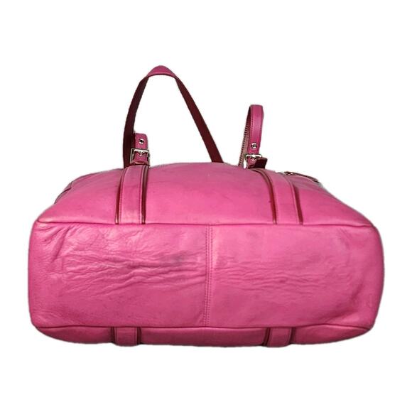Coach Fuchsia Leather Tote - Picture 5 of 16